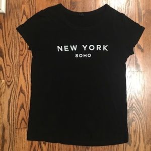 Brandy Melville Black Soho New York Top